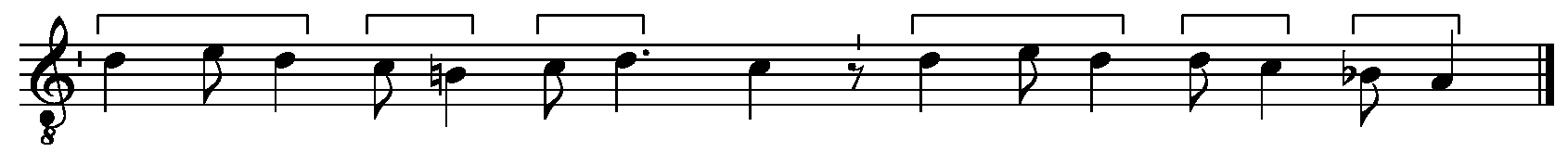 Refrain musical notation